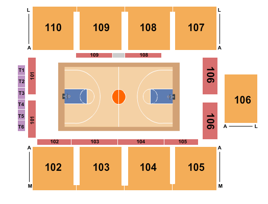 Novant Health Fieldhouse At Greensboro Complex WWE Seating Chart